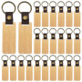 30 Pièces Porte-Clés En Bois, Ébauches De Porte Clés En Bois, Bricolage Vierge Porte Clés Bois, Porte-Clés En Bois Vierge, Bois 