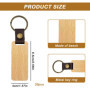 30 Pièces Porte-Clés En Bois, Ébauches De Porte Clés En Bois, Bricolage Vierge Porte Clés Bois, Porte-Clés En Bois Vierge, Bois 