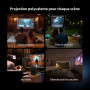 WEMAX Mini Videoprojecteur【Certifié Netflix & Google TV】Smart Projecteur Portable【Support 4K & 1080P Natif】Retroprojecteur avec 
