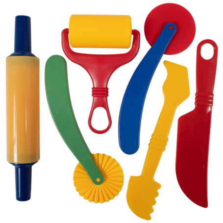 READY 2 LEARN Lot de 6 outils pour pâte