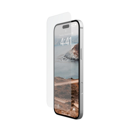 URBAN ARMOR GEAR UAG Film de protection d'écran pour iPhone 16 Plus en verre trempé double renforcé, anti-traces de doigts, ultr
