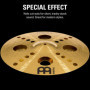 Meinl Cymbals HCS Cymbale Trash Stack 16 pouces (40,64cm) avec Trous – pour Batterie – Finition Traditionelle en Laiton, fabriqu