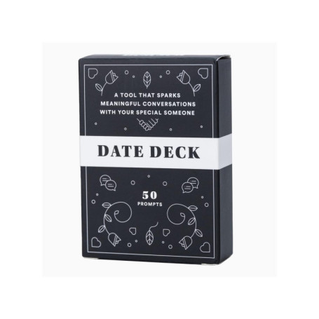 BestSelf Co. Date Deck – Jeu de Cartes pour Couples avec 50 démarreurs de Conversation pour des soirées Amusantes et significati