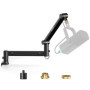 Aokeo AK-58 Bras de microphone réglable pour bureau - Convient pour Blue Yeti, Snowball iCE, HyperX QuadCast, SoloCast, Elgato W
