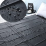gancia Jeu de Couverture de lit en Feuille de Plastique PVC imperméable Noir, empêche Le Matelas de se mouiller