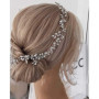 Wedity mariée strass cheveux vigne bandeau argent mariée feuille cheveux pièce fête cheveux accessoires pour femmes et filles