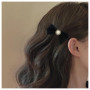 Inilbran Barrettes À Cheveux Noeud En Velours Vintage Barrette À Cheveux Noeud En Satin Velours Noir Barrette À Cheveux Noeud En