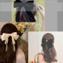 Inilbran Barrettes À Cheveux Noeud En Velours Vintage Barrette À Cheveux Noeud En Satin Velours Noir Barrette À Cheveux Noeud En