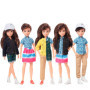 Creatable World Kit Complet, poupée personnalisable aux cheveux châtains avec vêtements et accessoires, jouet pour enfant à part