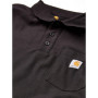 Carhartt Contractor’S Work Pocket Polo Chemise, Black, XS Homme