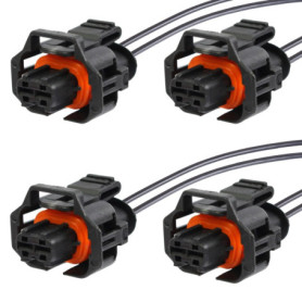 Twowinds - Connecteur Injecteur Compatible avec Citroën Xsara C4 Picasso, Peugeot 306 406, Renault Laguna Scenic, Ford Focus - 1