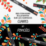 Sharpie Marqueurs Créatifs feutres acrylique | Pointe ogive | Feutres de coloriage adulte à base d’eau idéal pour coloriage myst