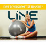 POIDS 1X 2KG - DUMBBELL - HALTERE A L'UNITE POUR GYM, MUSCULATION ET RENFORCEMENT - LINE, Bleu
