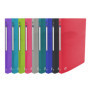 OXFORD Classeur Osmose A4 Dos 20mm 4 Anneaux Ronds Couverture Polypro Coloris Assortis