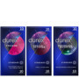 DUREX - Lot de 3 Boîtes de Préservatifs - You & Me x10 - Performance Booster x10 - Orgasm'Intense x10