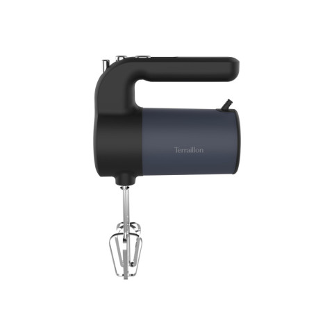 TERRAILLON - NEW MOON- Batteur Electrique, Fouet Inox, Fonction turbo, 5 vitesses, 400W, Bouton Eject, Corps en Inox peint, Bleu