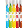 Maped - Feutres XXL Brush Tip Color'Peps - 5 Gros Feutres de Couleur avec Pointe Pinceau Extra Large pour Grandes Surfaces - Max
