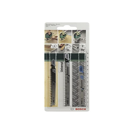 Bosch Accessories 2609256743 Lot de 3 lames pour Scie sauteuse Queue Progressor T