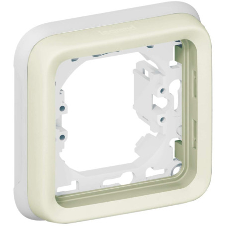 Legrand 069692 Support Plaque Étanche 1 Poste Plexo Composable, Blanc