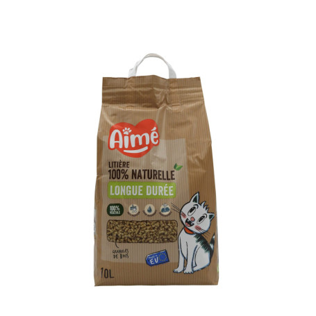 Aimé - Litière pour Chat 10L - Ultra Absorbante