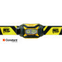 PETZL PIXA Lampe Frontale LED Professionnelle, 450 Lumens, IP68 Étanche, 3 Modes d'Éclairage, Noir/Jaune