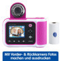 Vtech KidiZoom Print Cam Rose – Appareil Photo instantané pour Enfant avec Fonction Impression, Fonction Selfie et vidéo, Effets