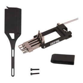 ZEFAL AFA 8 Plus - Multi Outil Vélo Intégré Au Vélo - Outil Multifunction Avec Support Universel Pour Porte-Bidon - Outillage Ve