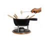Service a fondue tradition - LIVOO - MEN426N - 2,6L - 6 personnes - Fonte émaillée - 6 fourchettes - Caquelon compatible tous fe