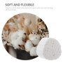 Scicalife 1000Pcs Rouleaux de Coton Dentaire Haute Absorbante Boule de Coton Roulée Tampons de Coton Bouchons de Nez pour Enfant