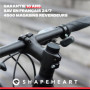 Shapeheart Innovation française, Support Telephone vélo magnétique pour Potence, avec Pochette détachable imperméable. Support T