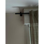 Support mural extensible et réglable pour barre de rideaux, ø 19 mm, longueur 18-25 cm, couleur noir, (1 lot de 2 supports de tr