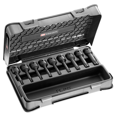 FACOM Jeu de 9 Embouts Impact Torx TVS 1/2 " Impact Long TX20-70 - NSXL.J9APB