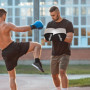SPORTNOW Pattes d'ours Boxe, Mitaines Boxe, pour entraînement, avec Couvre-Doigts, boucliers de Frappe pour Muay Thai, Kickboxin