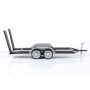OPO 10 - Remorque 1/24, Plateau, Porte-Auto pour Transport de Voiture, avec Double essieu, en métal, Motormax - 76001