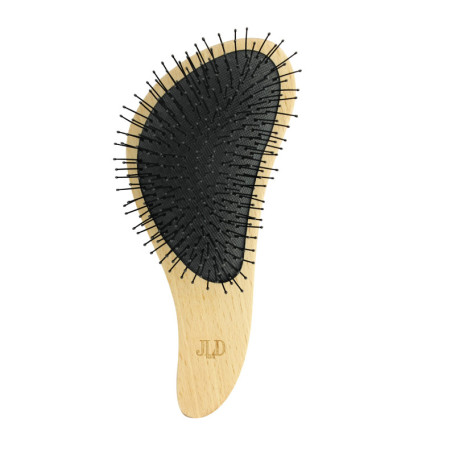 JEAN LOUIS DAVID - Brosse S Démêlante en Bois FSC - Picots Nylon Ultra Flexibles