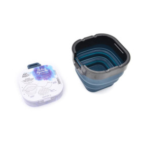 ART&GO - Station Aquarelle Nomade - Pot en Silicone et Porte-Pinceaux Tout en Un et Palette de Peinture - Atelier Compact pour A