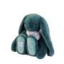 DOUDOU ET COMPAGNIE – Lapin Fleurette Eucalyptus 50 cm – Peluche Verte Ultra Douce – Doudou Bébé Naissance – Foulard Fleuri – La