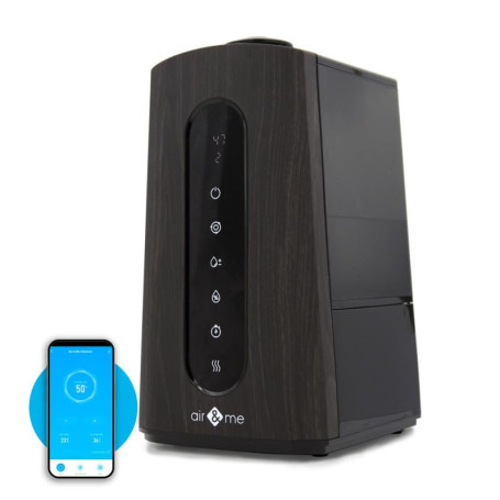 Air and Me, CLARENCE | Humidificateur à Vapeur tiède - Hybride d'une puissance de 0.33 L/heure, SILENCIEUX ! Niveau sonore minim