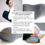 Coussin Relaxant Cervicales À Mémoire De Forme - Traction Cervicale Douce - Sac Noir Fourni - CLIMSOM