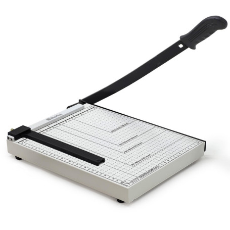 Coupe Papier Guillotine, Massicot à levier A4 pour couper Papier, Carton et Feuilles Plastifiées - Cisaille capacité 8 feuilles 