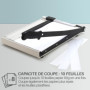 Coupe Papier Guillotine, Massicot à levier A4 pour couper Papier, Carton et Feuilles Plastifiées - Cisaille capacité 8 feuilles 