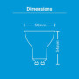 Pack de 2 Ampoules LED connectées KOZii, multi-blancs (2700 à 6500 kelvins), GU10 Spot 5W cons. Variation de luminosité