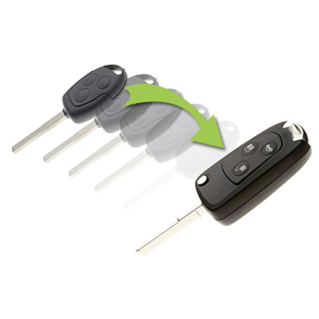 Jongo - Kit Transformation en Coque de Clé Pliable Compatible avec Ford Transit, Connect, Fiesta, Fusion, Focus, C-Max, S-Max, G