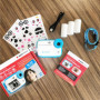 AGFA Photo Pack Realikids Instant Cam + 3 Rouleaux Papier Thermique ATP3WH supplémentaires - Appareil Photo Instantané Enfant, E