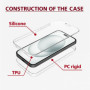COQTEL® Coque pour iPhone 15 Pro 360° Transparente Protection intégrale en Silicone et TPU Antichoc