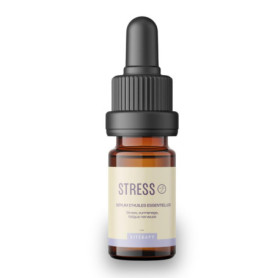 Sérum Stress Naturel, Apaise intensément l'esprit, Huiles Essentielles Bio de Petit Grain Bigarade et Camomille Romaine, 100% Na