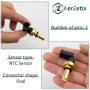 AERZETIX - Sonde de température, liquide de refroidissement avec bague d'étanchéité à 2 pins - numéros OE 0005425118