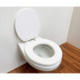 Siège de toilette rembourré couleur blanc
