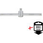 KS Tools 911.3855-E Poignée coulissante en T 3/8'' - L.160 mm - sur support