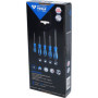 BRILLIANT TOOLS BT031020 Jeu de tournevis avec embout à frapper, 5 pcs, plat, PH Phillips [Powered by KS TOOLS]